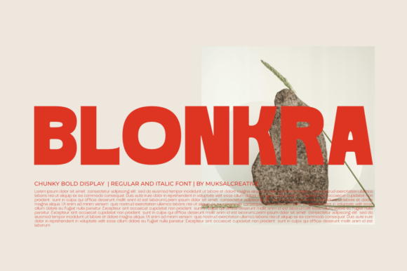 Blonkra: The Bold, Bouncy Typeface That Brings Retro Energy to Your Brand