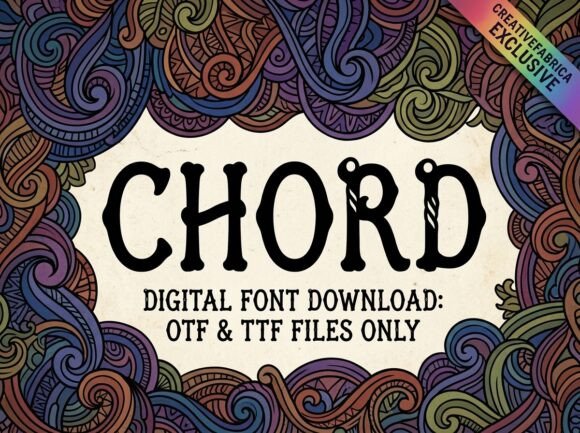 Chord Font: A Rhythmic Design for Music Lovers