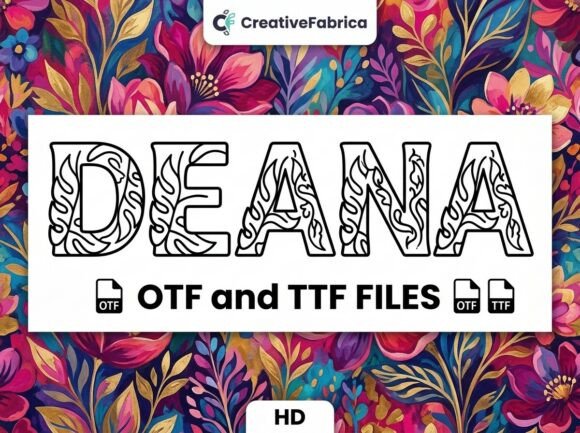 Deana: A Botanical Display Font for Authentic Brand Storytelling