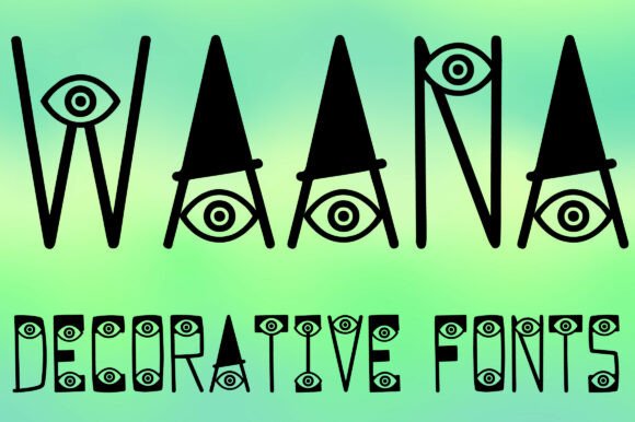 Discover the Enchantment of Waanaa: A Surreal Display Font for Bold Creativity