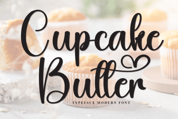 Discover the Majestic Radiance of Cupcake Butter: A Hand-Drawn Display Font for Modern Design