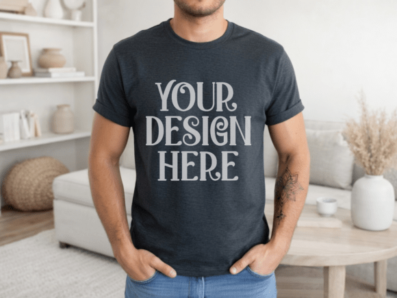 Gildan 64000 Charcoal T-shirt Mockup: A Strategic Tool for Brand Clarity