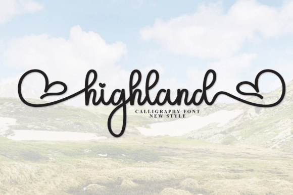 Highland: A Charming Handwritten Font for Playful and Personal Designs
