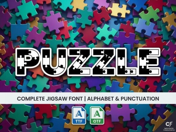 Puzzle Font: A Playful Design Tool for Creative Professionals