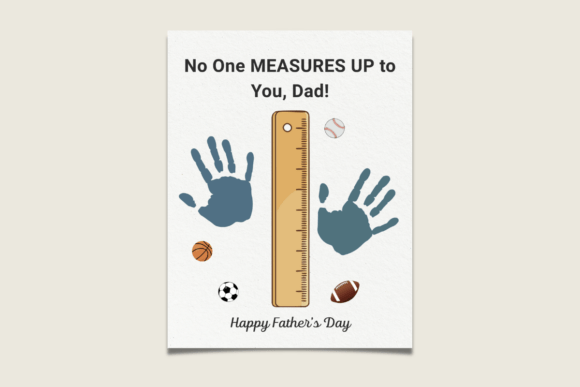 Sports Ruler Handprint Father's Day: A Unique Keepsake for the Active Dad