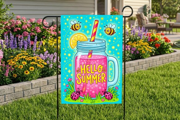 Summer Flag Sublimation Design: Elevating Outdoor Branding and Personal Expression